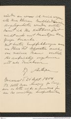 Nachlass Franz Steindachner, Brief von Grigore Antipa an Franz Steindachner (26.09.1904), Inv.Nr. 13.03, Seite 3